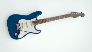 electric guitar on isolated background